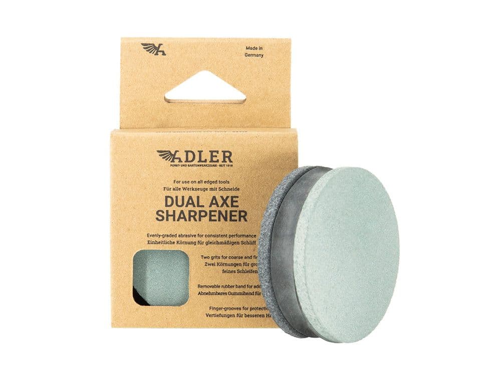Adler Sharpening Stone Puck 80/220 for Axes & Hatchets - Image 3