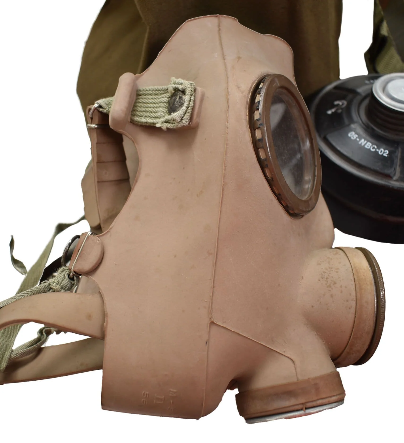 Belgian Military M51 Gas Mask With Filter & Bag - Image 6