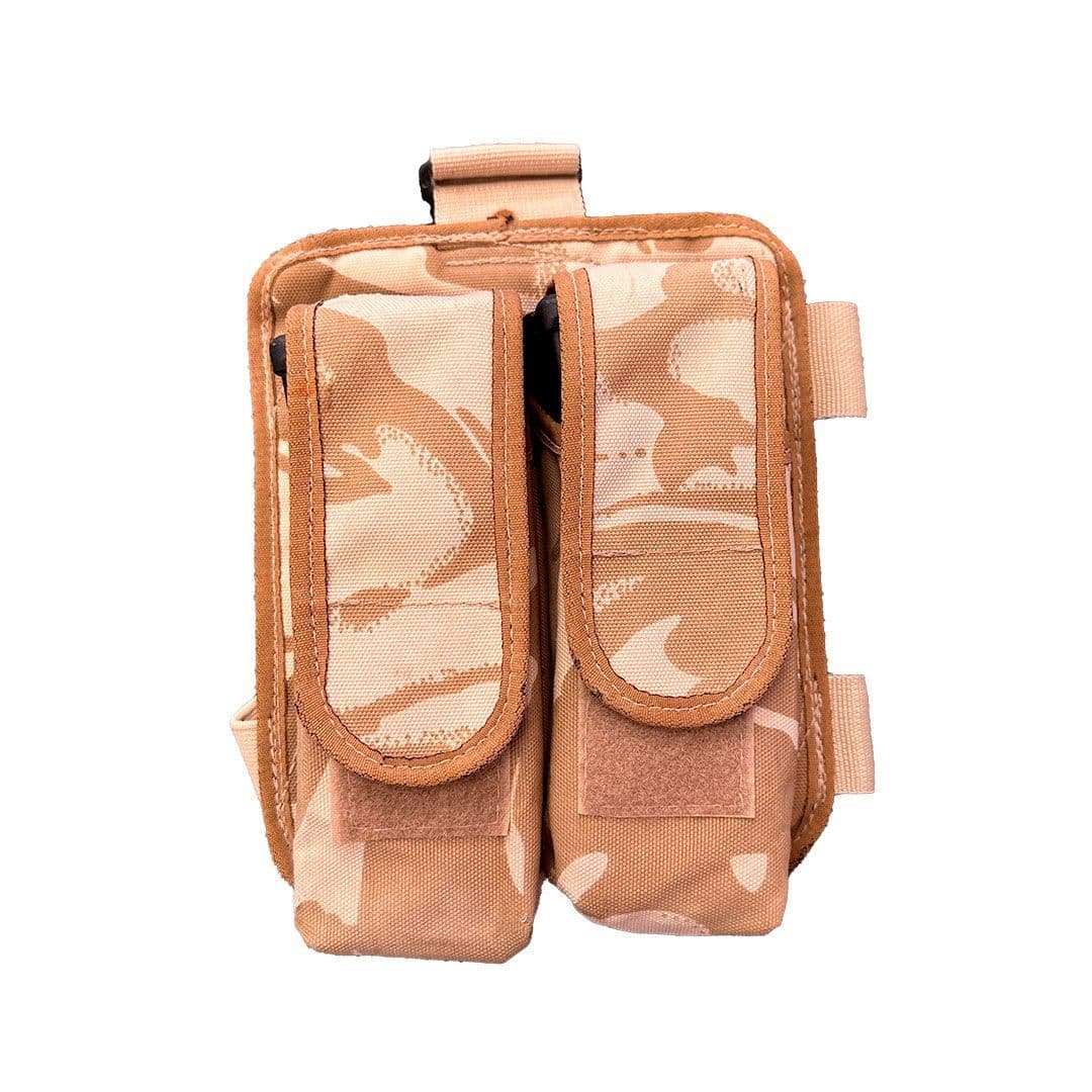 British Military Desert DPM Drop Leg 5.56 Double Mag Ammo Pouch - Image 3