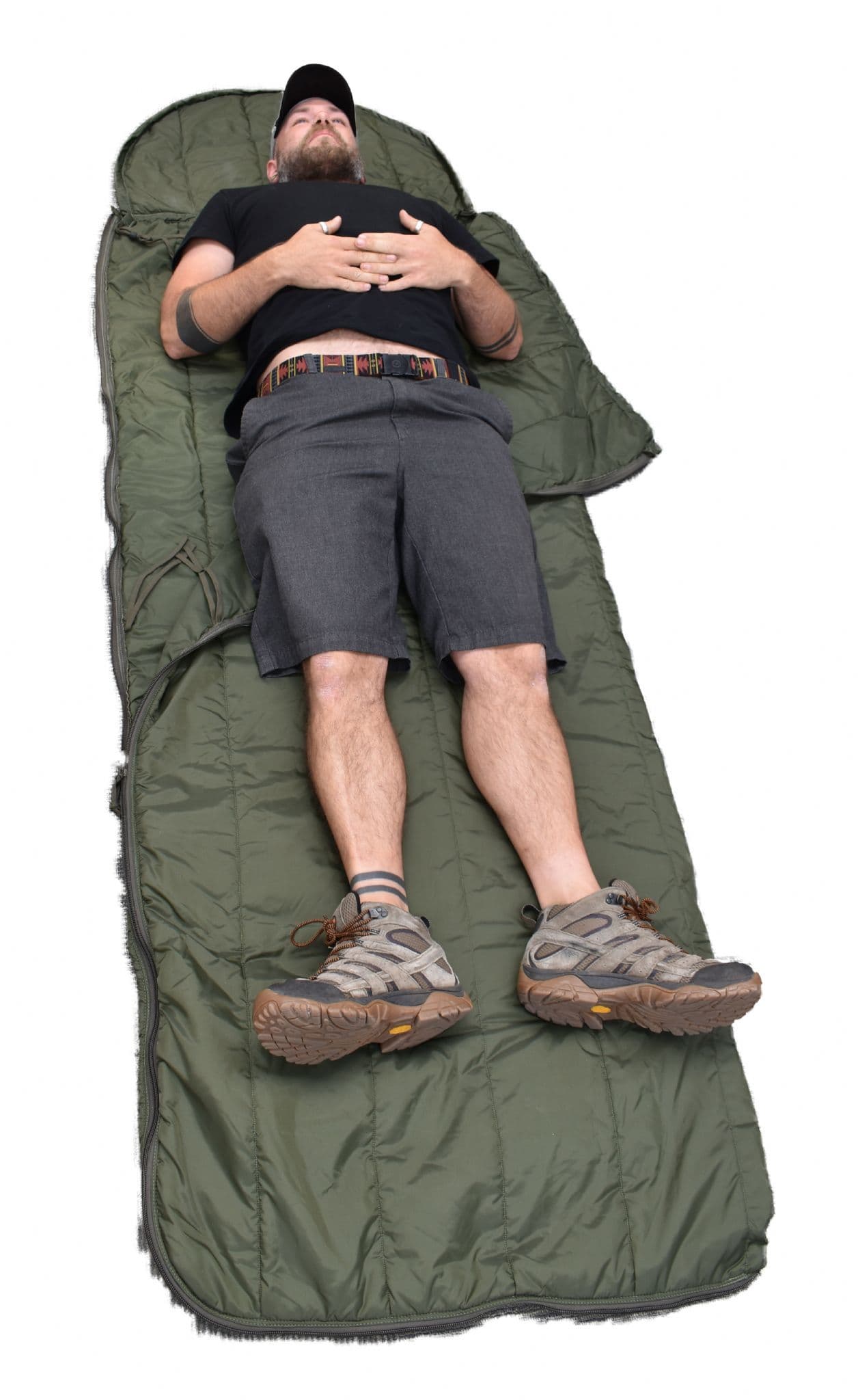 CQC Military Jungle Sleeping Bag - Olive Green - Image 5