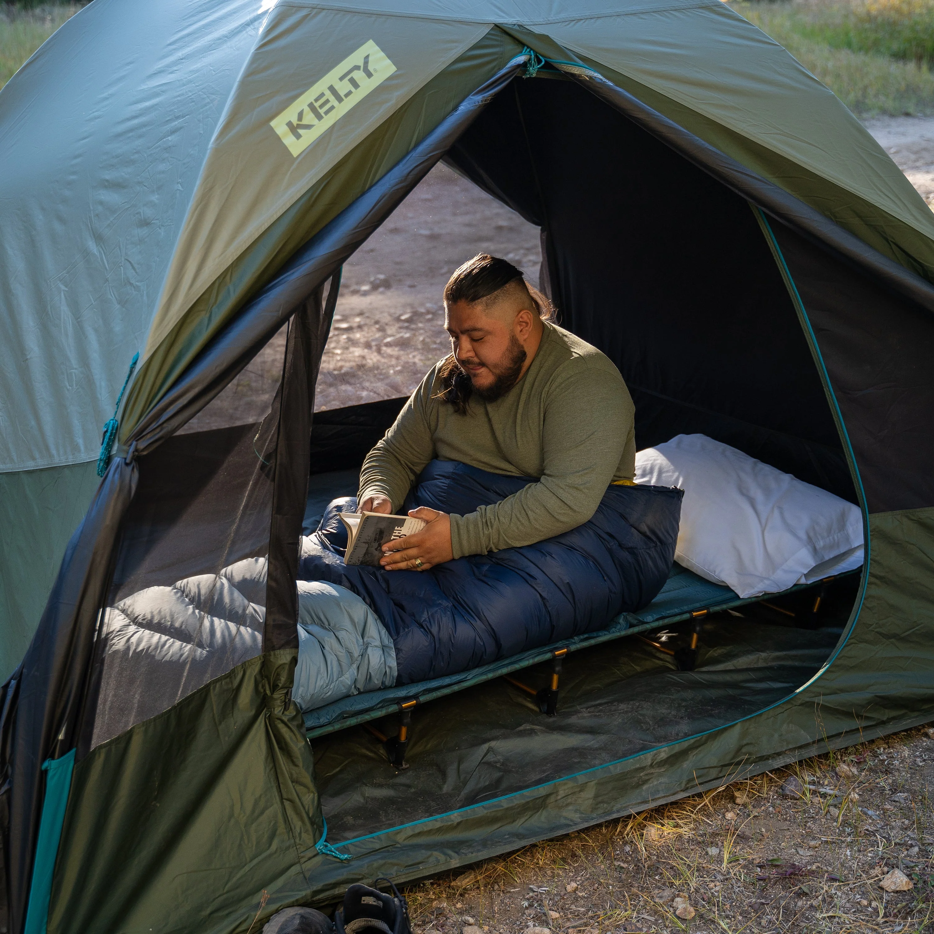 Kelty Lowdown Camp Cot Bed - Fern - Image 12
