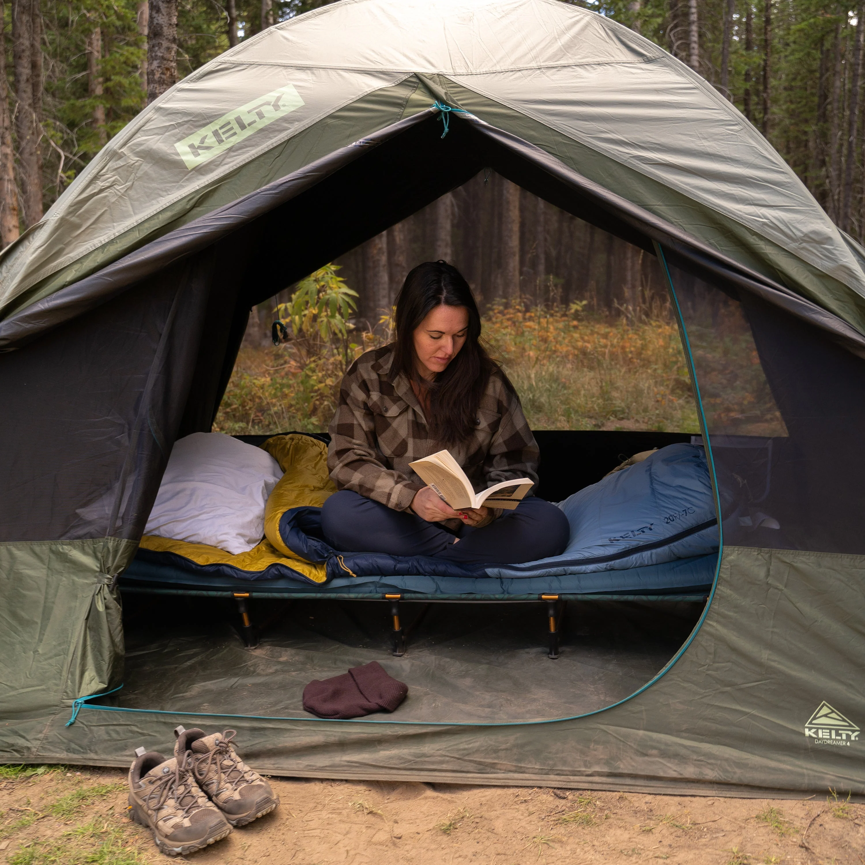 Kelty Lowdown Camp Cot Bed - Fern - Image 8