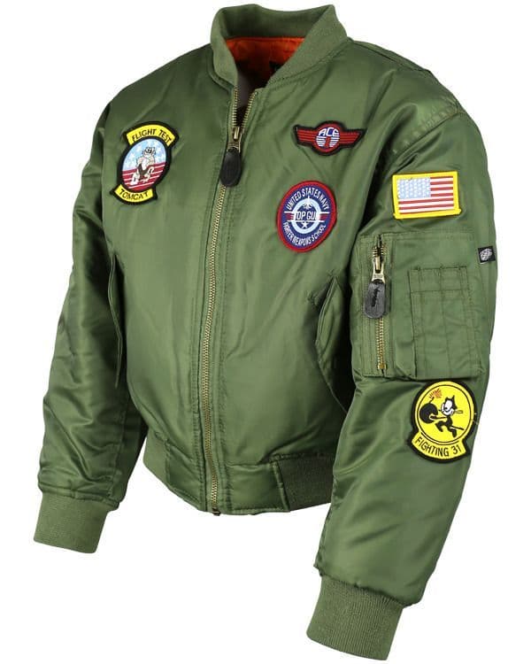 Kombat UK MA1 US Bomber Flight Jacket - Kids - Image 3