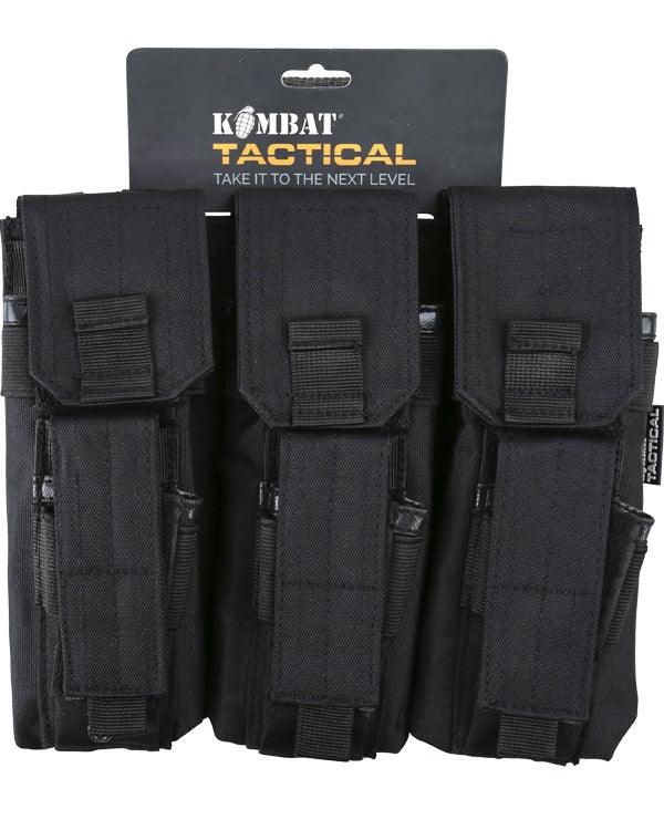 Kombat UK Triple Mag Pouch WITH Pistol Mag - Black - Image 3