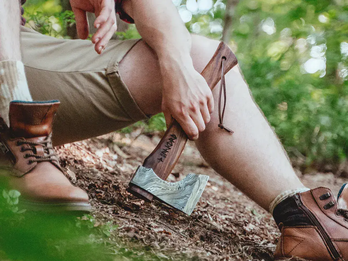 Njord Huldra Medium Damascus Axe - Image 10